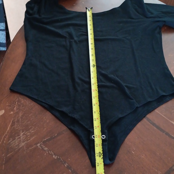 A New Day Black Fitted Long Sleeve Bodysuit. #15B - Picture 8 of 8